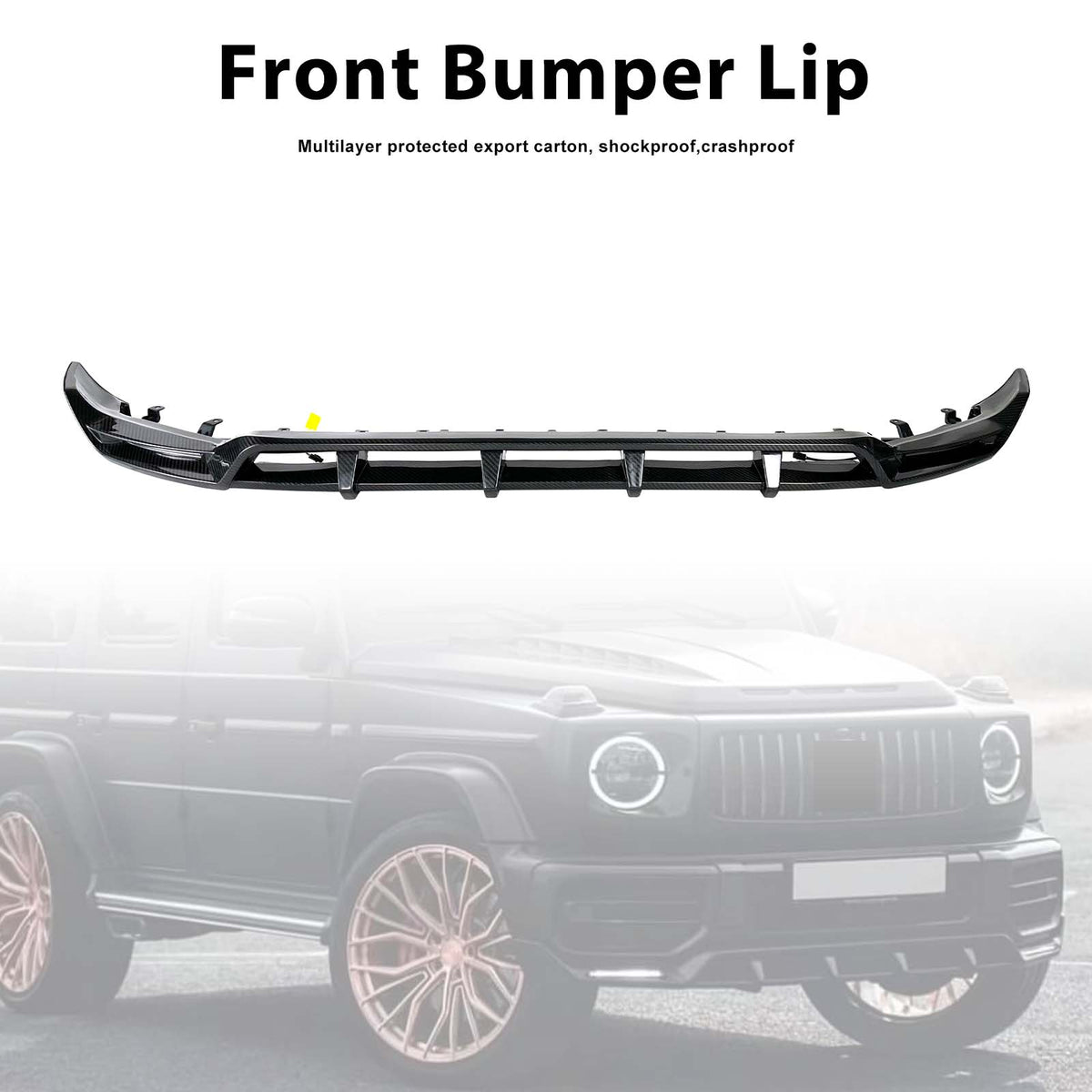 2019-2023 Mercedes Benz G-Class W464 W463A Dry Carbon Front Bumper Lip Generic