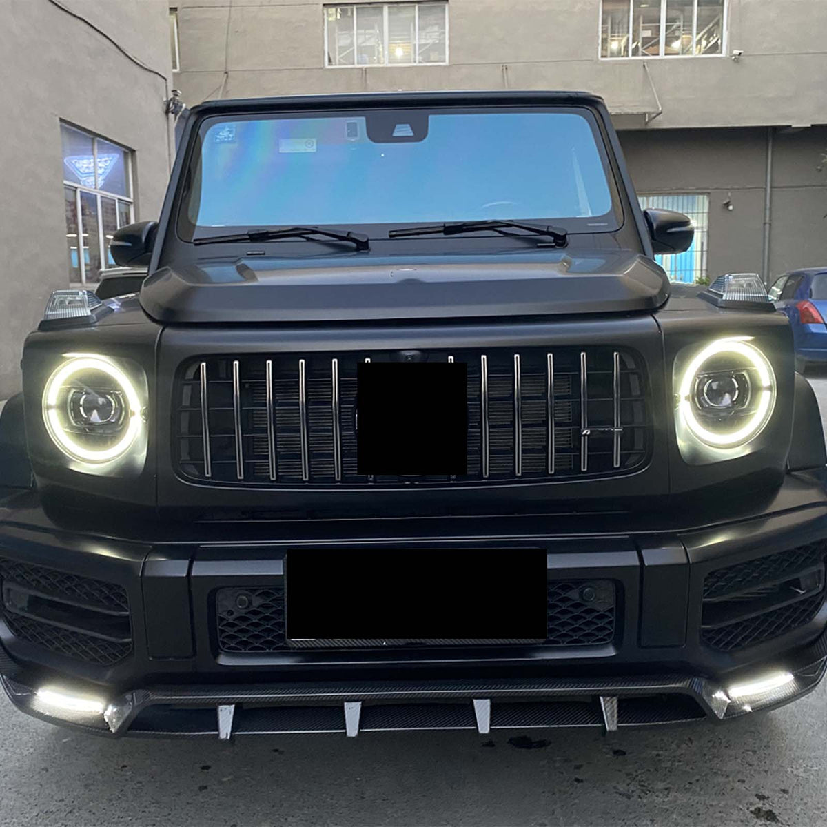 2019-2023 Mercedes Benz G-Class W464 W463A Dry Carbon Front Bumper Lip Generic