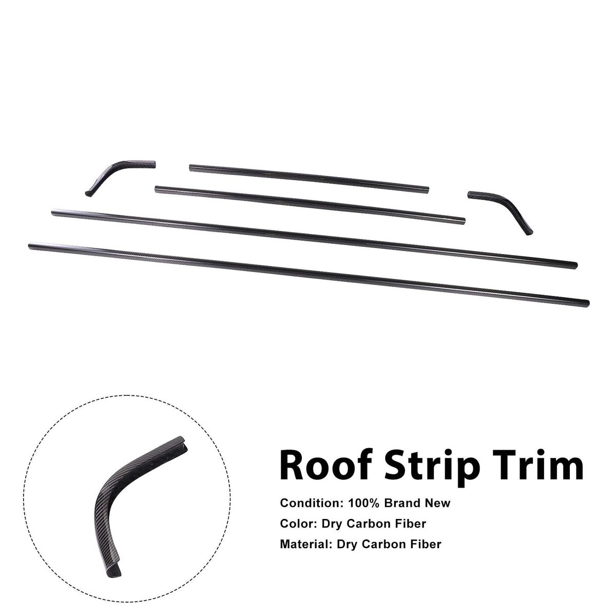 2019-2023 Mercedes Benz G-Class W464 W463A Dry Carbon Roof Strip Trim Generic