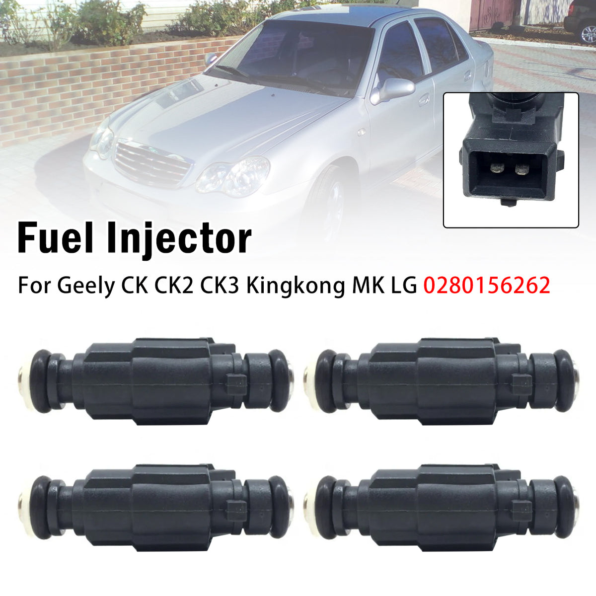 Geely CK CK2 CK3 Kingkong MK LG 4Pcs Fuel Injector 0280156262 Generic