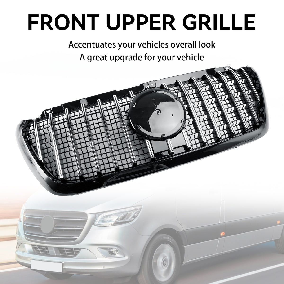 2018 Mercedes Benz Sprinter W907 W910 .02-2023 GTR Style GT-Style Front Bumper Grille Grill A 910 885 14 01 A 910 885 11 01 Generic