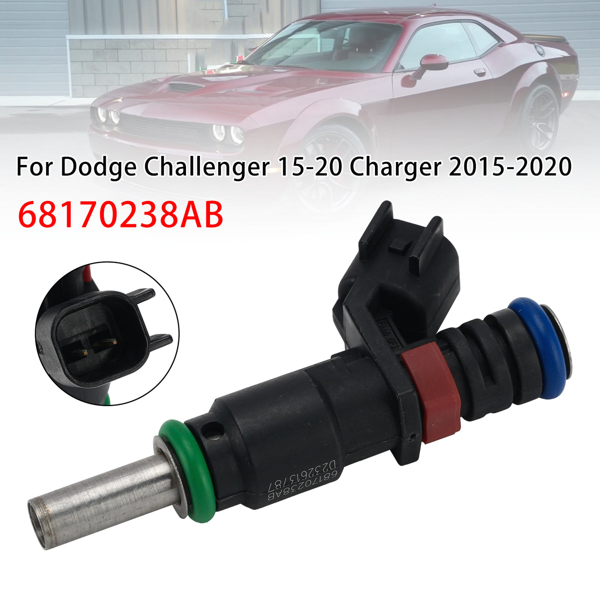 2015-2020 Dodge Challenger SRT 6.2L V8 1Pcs Fuel Injector 68170238AB Generic