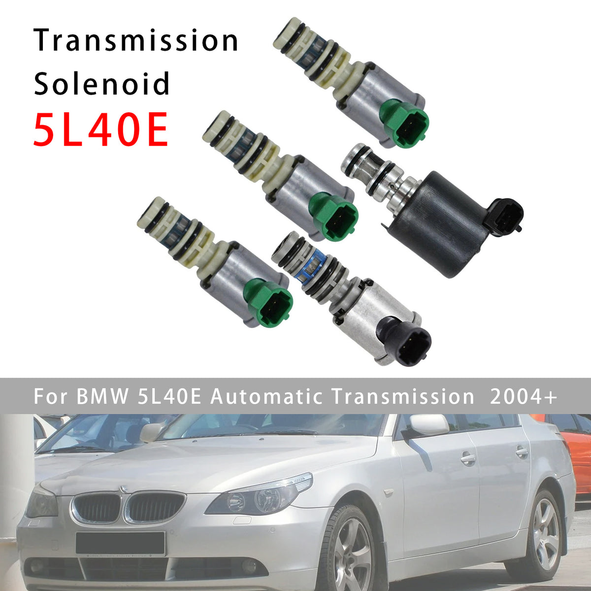 2004- GM & BMW models with the 5L40E Model Automatic Transmission 5x Transmission Solenoids 8683187 96022804 Generic