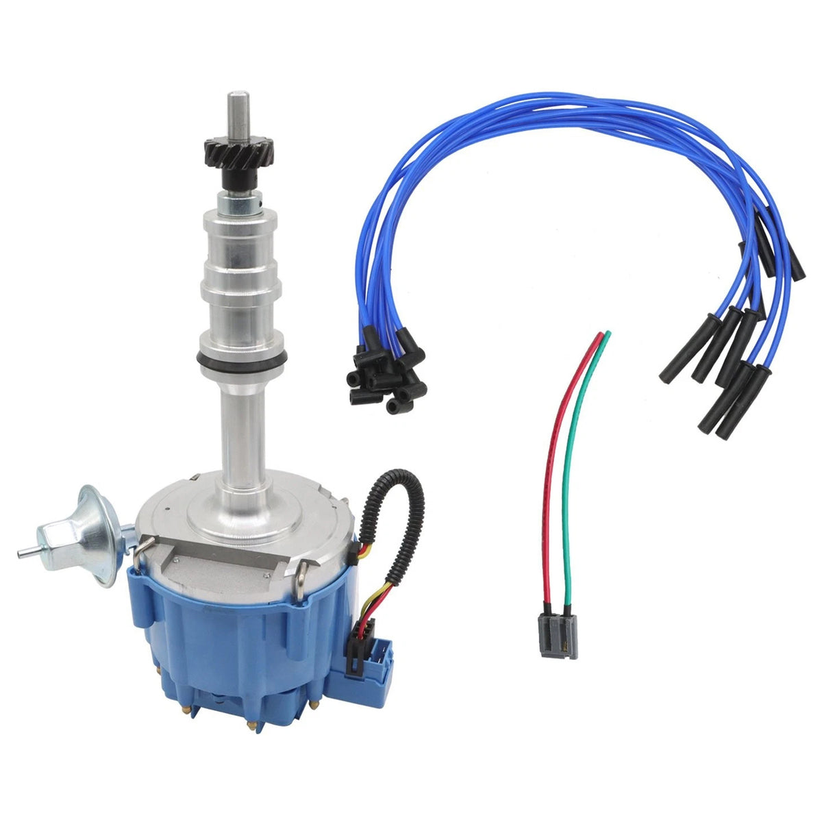 Ford BIG BLOCK FE V8 Distributor 332 352 360 406 427 428 & Spark Plug Wires 70072 170072 Generic