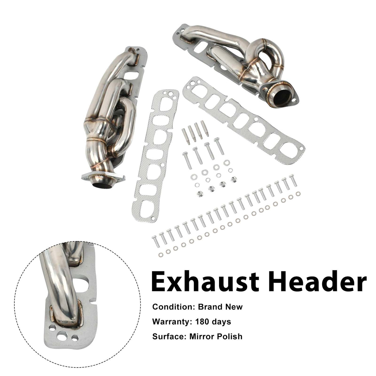 2009-2018 Dodge Ram 1500 5.7L HEMI Engines Steel Exhaust Manifold Header Generic