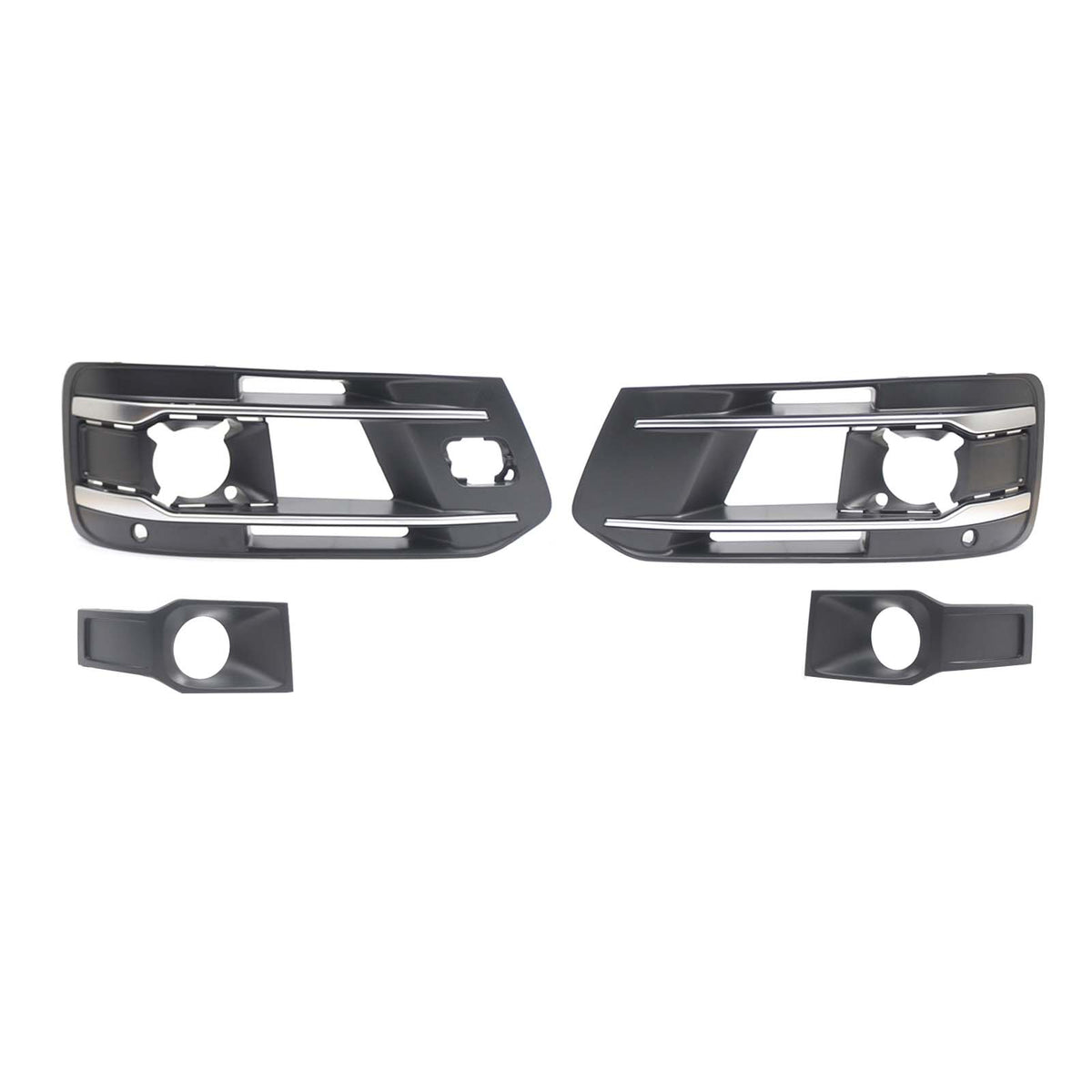 2016-2019 Audi Q7 Standard Version With ACC 4PCS Front Bumper Fog Light Grille Cover 4W3 4M0-807-682-AA-4W3 4M0807681AA Generic