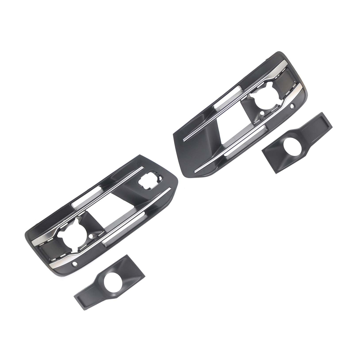 2016-2019 Audi Q7 Standard Version With ACC 4PCS Front Bumper Fog Light Grille Cover 4W3 4M0-807-682-AA-4W3 4M0807681AA Generic