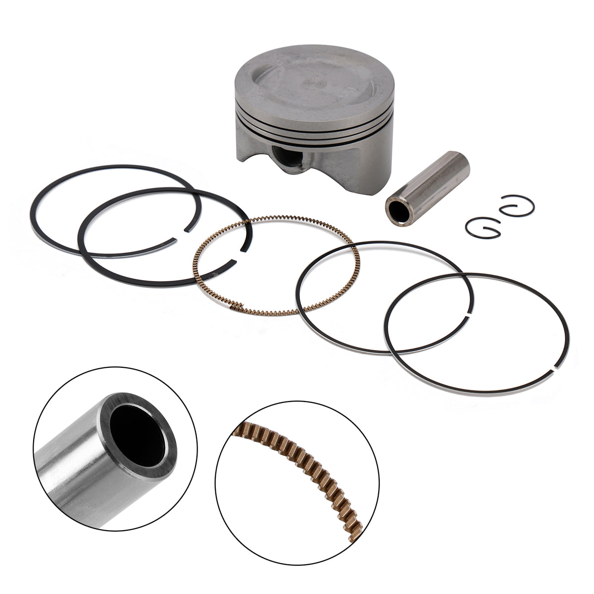 2008 Yamaha XT250S Serow Piston Ring Rebuild Kit 74.5Mm 4XV-11603-00 3C5-11631-00-A0 Generic