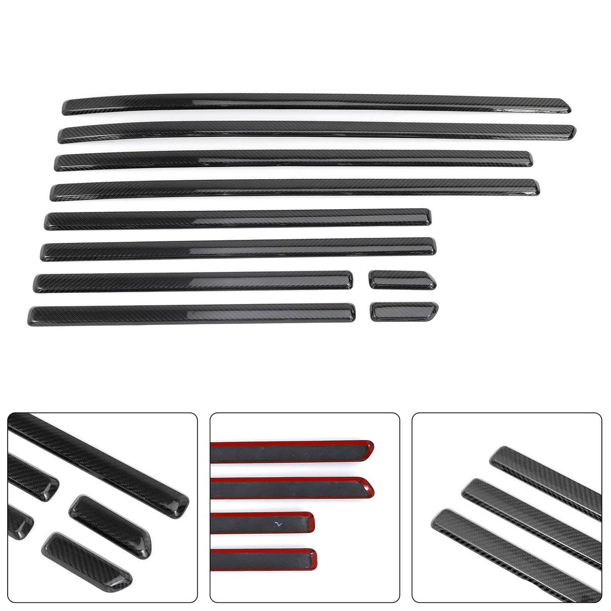 2019-2026 Mercedes Benz G-Class W464 W465 DRY CF Door Body Side Molding Trim Generic