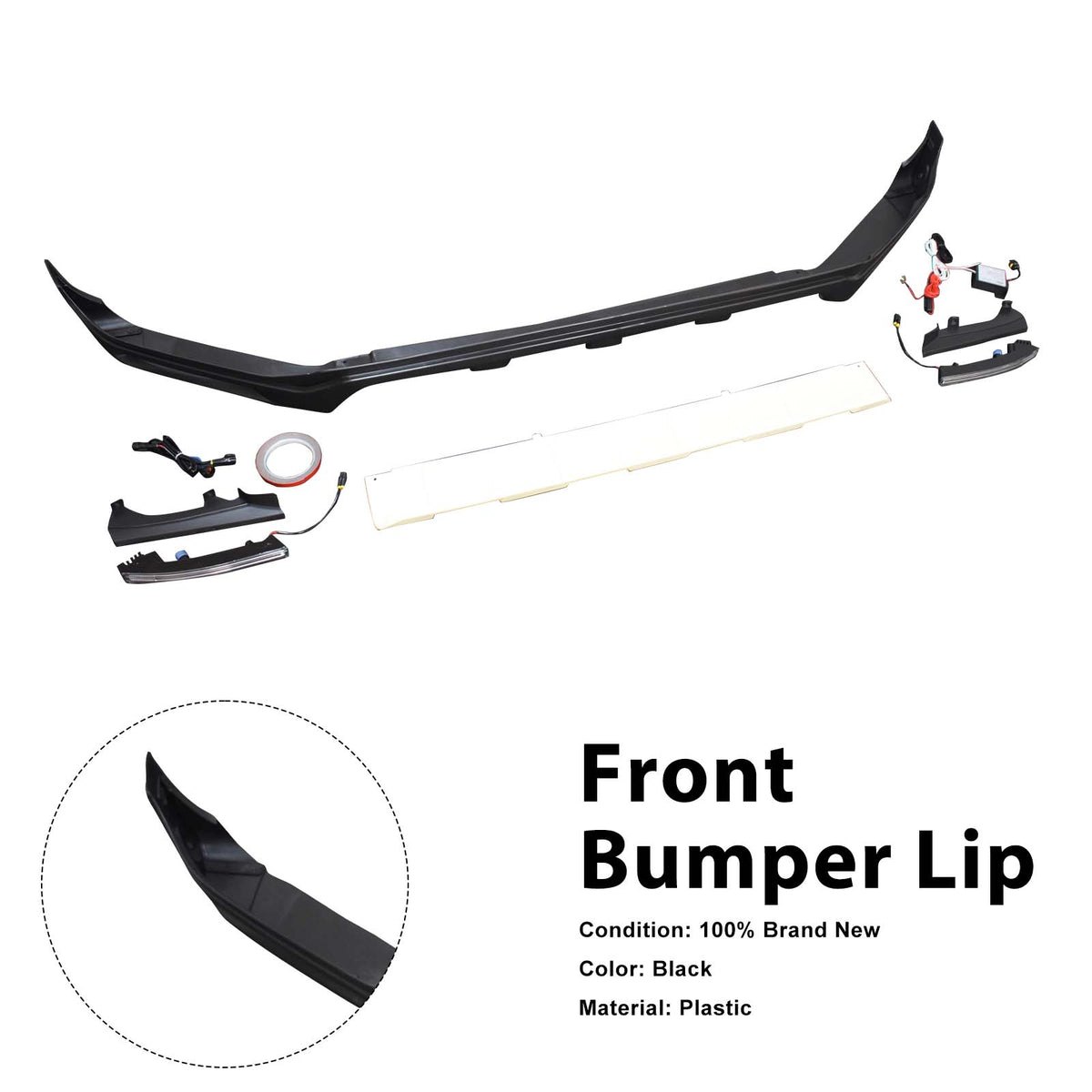2019-2023 Mercedes Benz G-Class W464 W463A Brabus Style Front Bumper Lip Generic