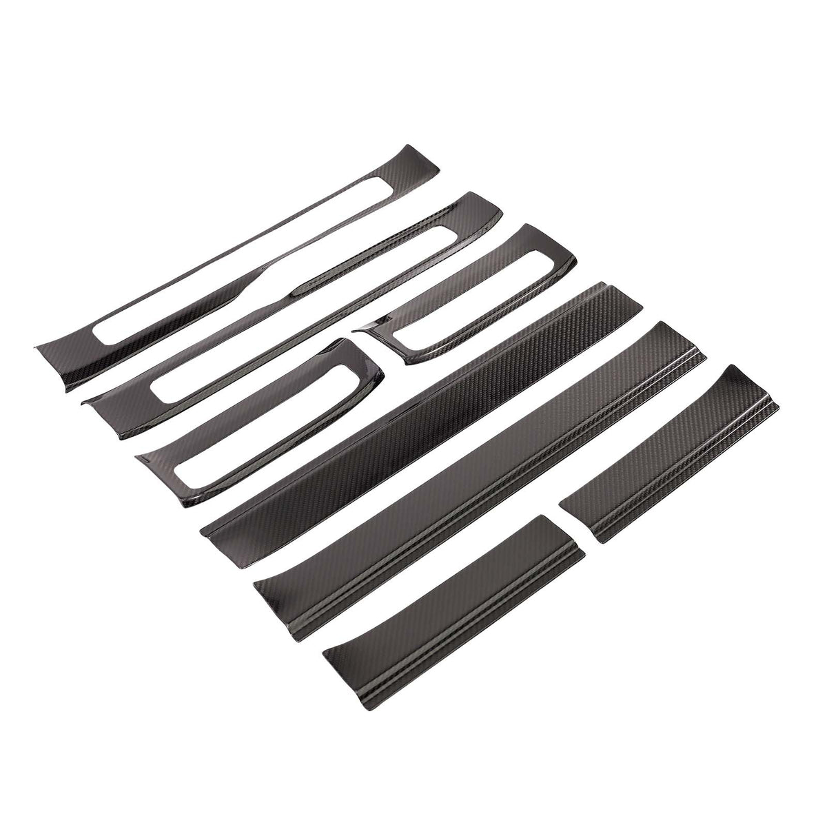 2019-2023 Mercedes Benz G-Class W463A W464 Carbon Fiber Outer Door Sill Plate Cover Trim Generic