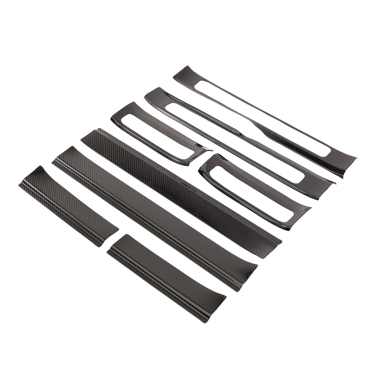 2019-2023 Mercedes Benz G-Class W463A W464 Carbon Fiber Outer Door Sill Plate Cover Trim Generic