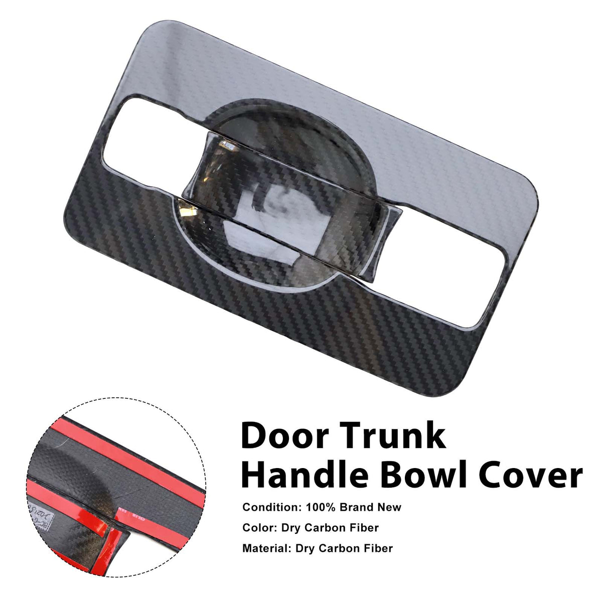2019-2023 Mercedes Benz G-Class W463A W464 Carbon Fiber Door Trunk Handle Bowl Cover Generic