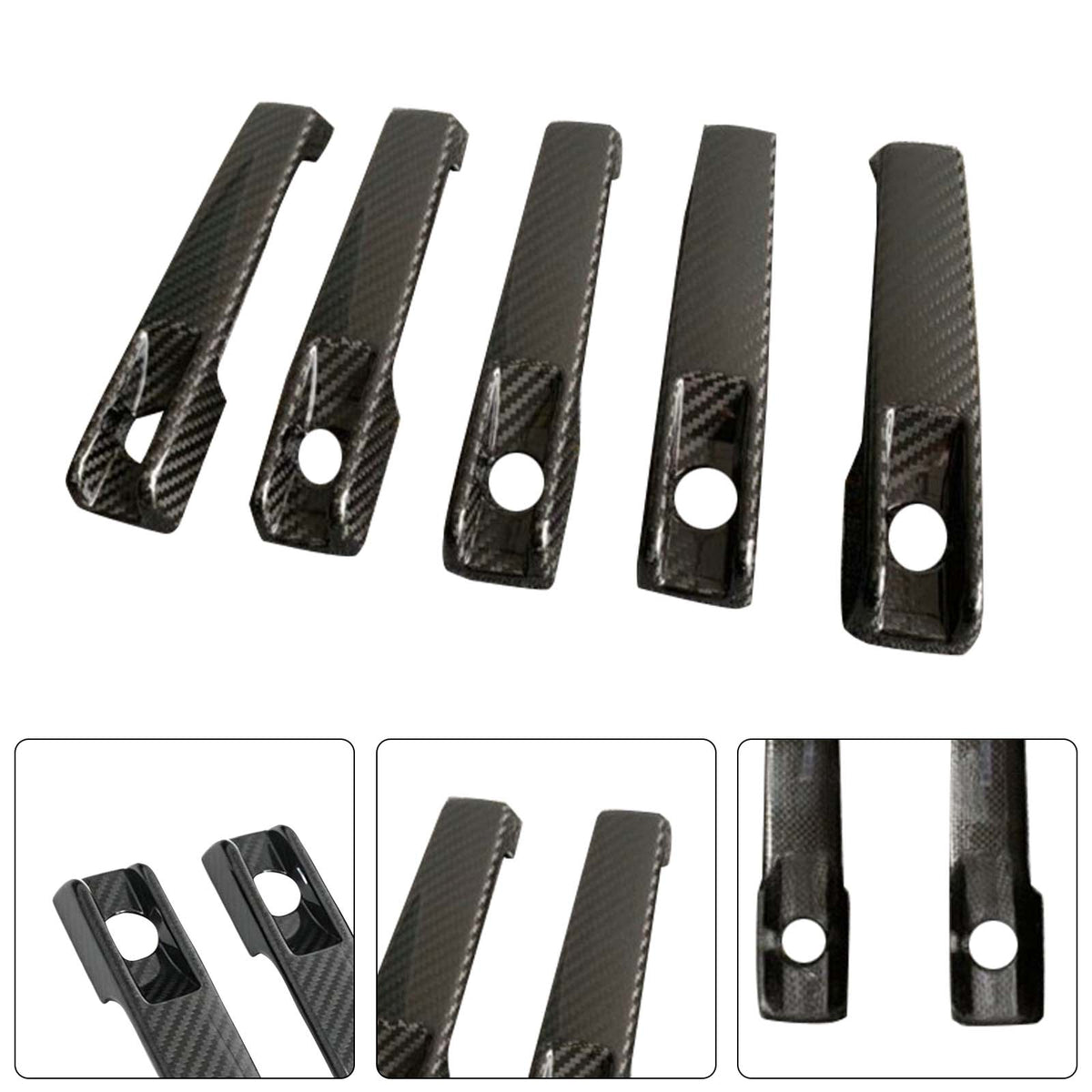 2019-2023 Mercedes Benz G-Class W463A W464 5PCS Dry Carbon Door Handle Cover Trim Generic
