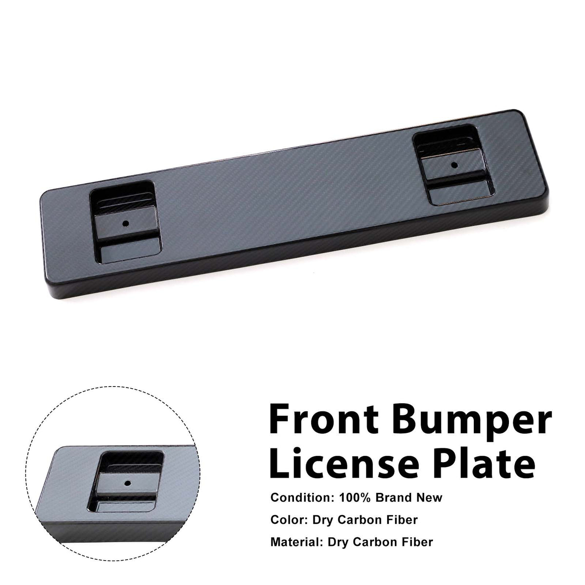 2019-2023 Mercedes Benz G-Class W463A W464 Dry Carbon Front Bumper License Plate Generic