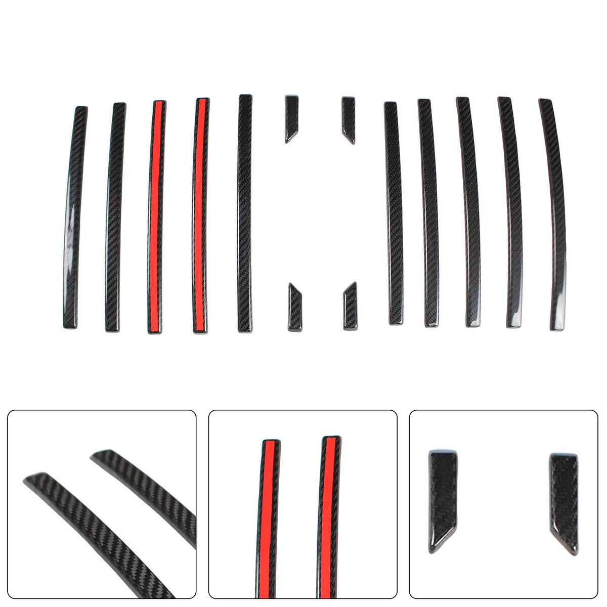 2019-2023 Mercedes Benz G-Class W463A W464 G63 Upgrade B900 Rocket Style Carbon Fiber Front Grille Trim Cover Generic