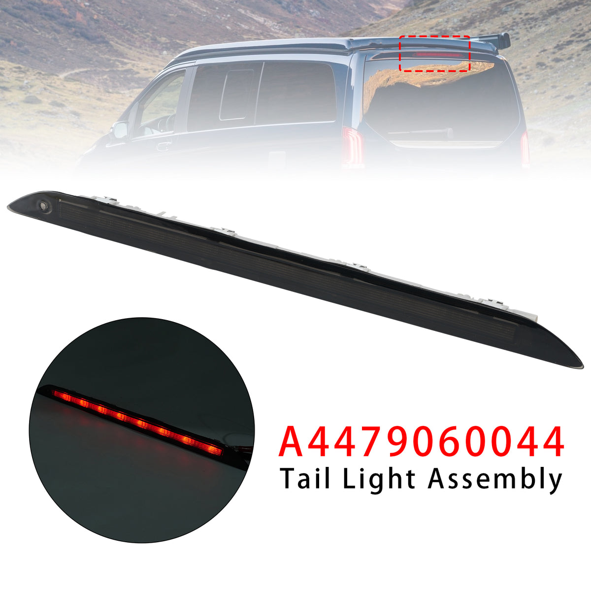 2014-2025 Mercedes Benz V-Class Metris Rear Third Brake Light A4479060044 4479060044 Generic