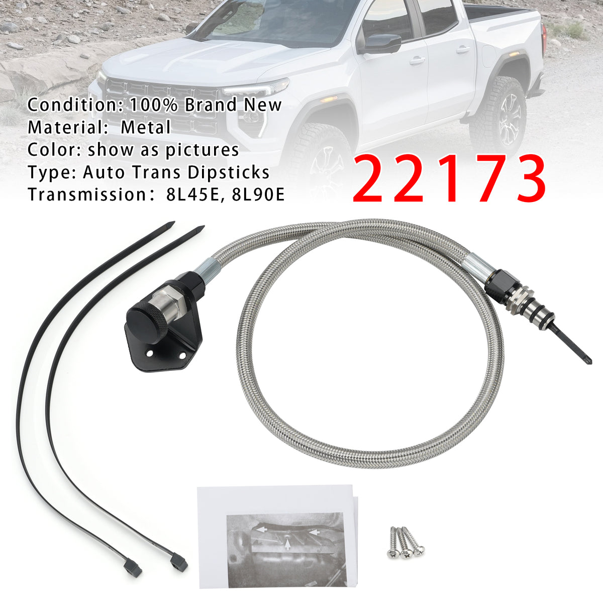 2015-2024 GM 1500 series trucks w/8L90E 8-speed Transmissions Locking Automatic Transmission Dipstick 22173 Generic