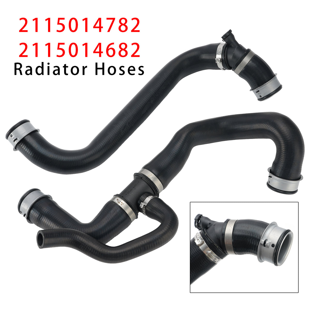 2009 Mercedes E-CLASS T-Model (S211) RADIATOR HOSE Upper+Lower Radiator Hoses Molded 2115014682 A 211 501 46 82 Generic