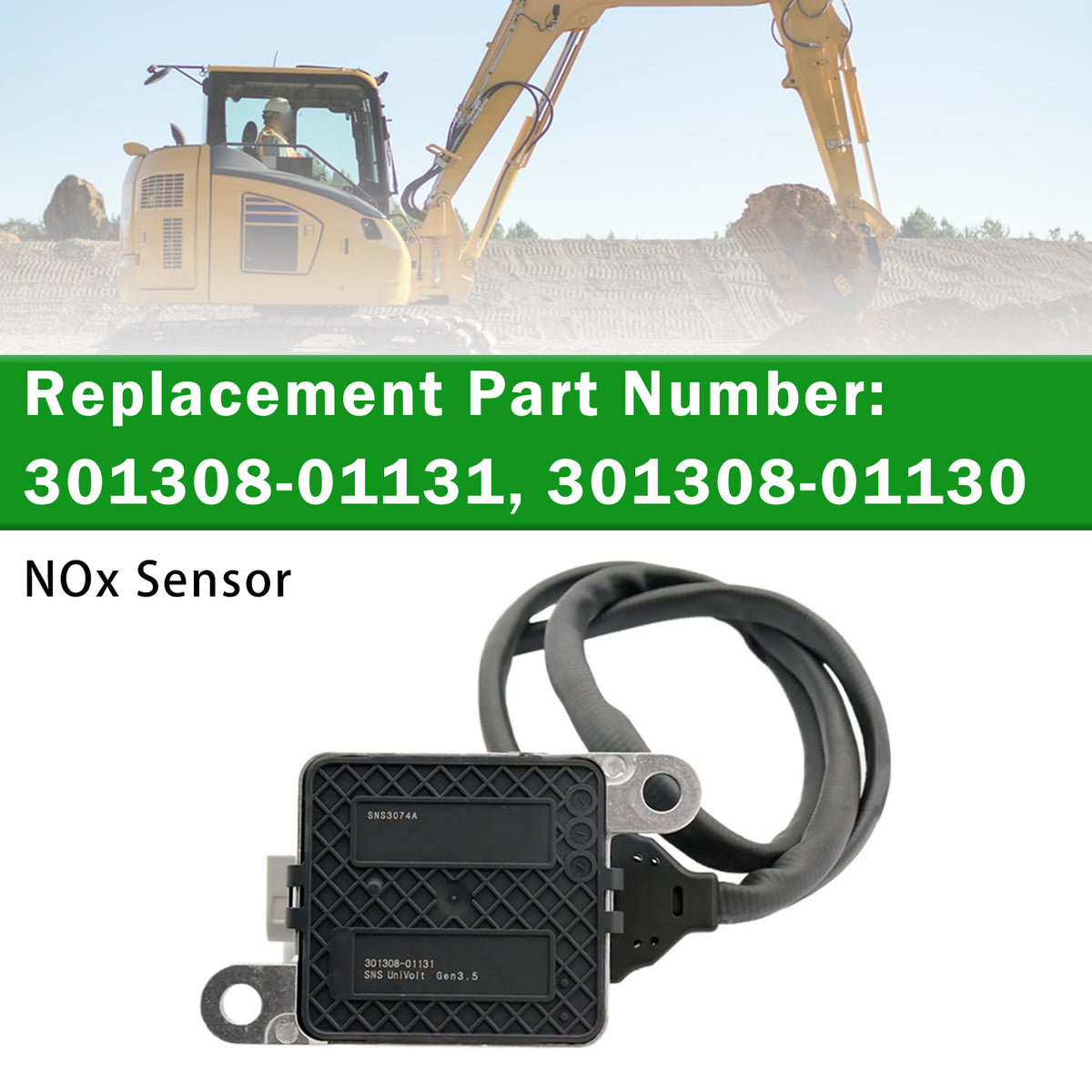 DOOSAN DX160 DX170 DX190 Nitrogen Oxide Nox Sensor 301308-01130 A3C05834100-01 Generic