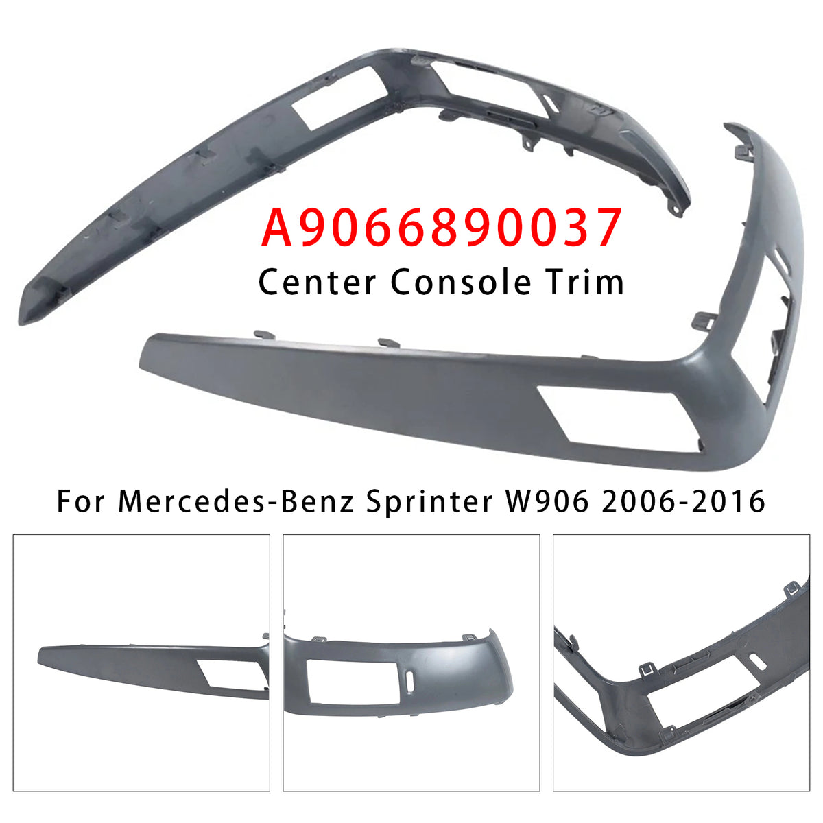 2006-2016 Mercedes-Benz Sprinter W906 Gray Hood Vent Grille Left+ Right A9066890037 A9066890137 Generic