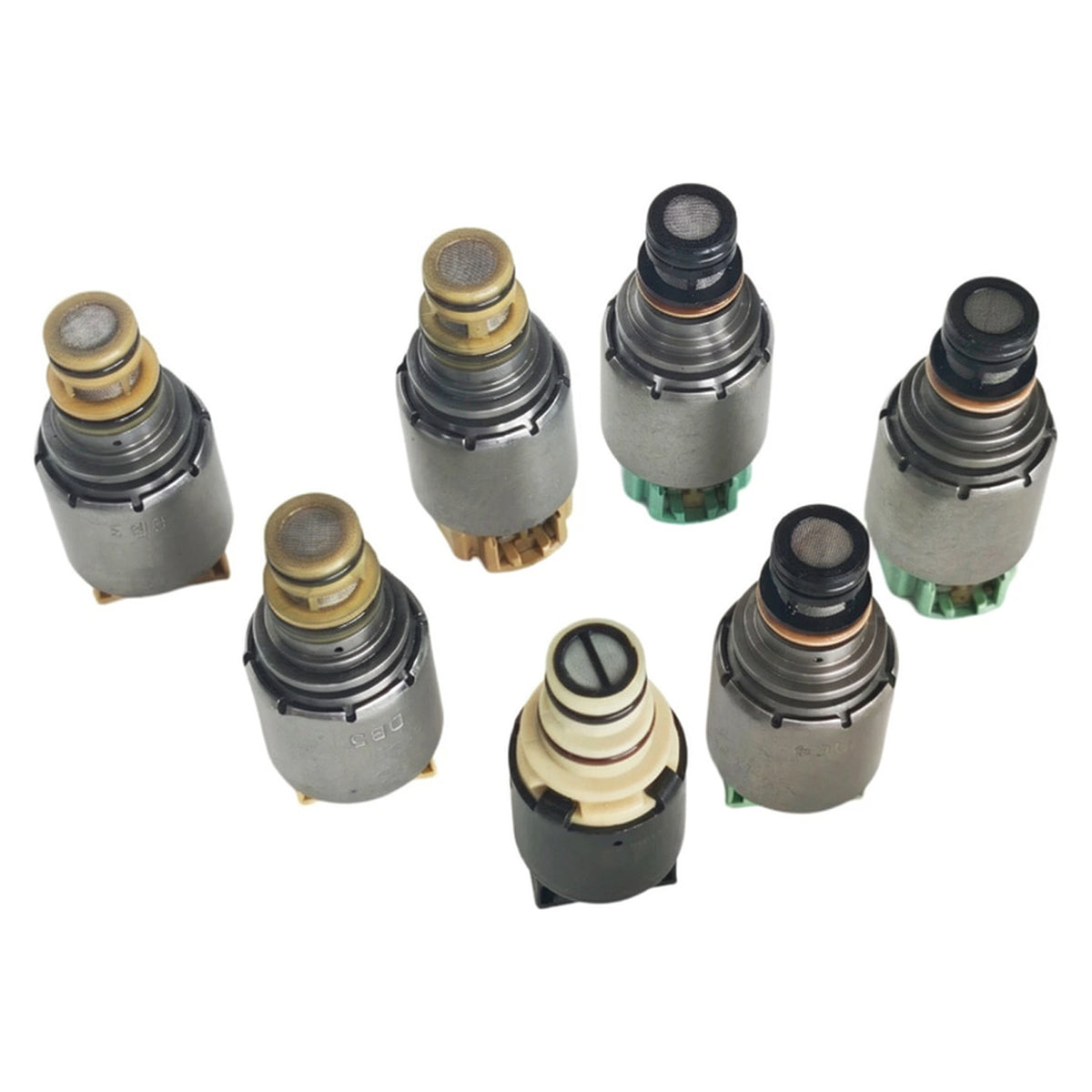 2009-2011 FORD FUSION MEX 2.5L V6 3.0L 7PCS Transmission Solenoid Kit (Black Solenoid Type 6F15 6F35 Generic