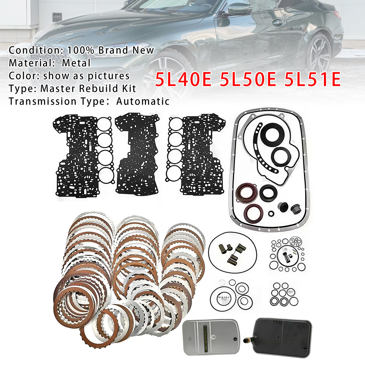 BMW 4WD 5L40E 5L50E 5L51E Auto Transmission Auto Transmission Master Rebuild Kit Overhaul Generic