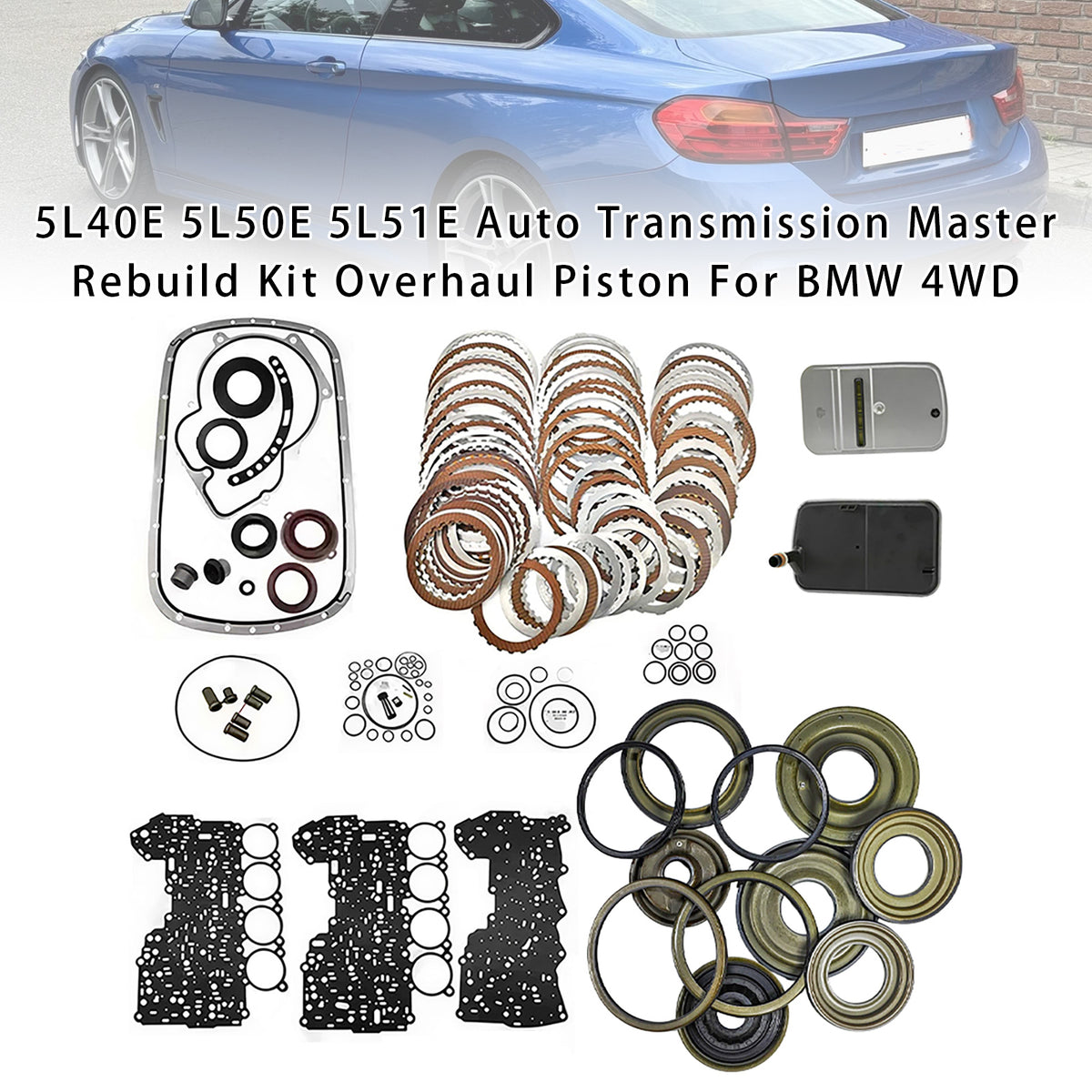 BMW 4WD 5L40E 5L50E 5L51E Auto Transmission Auto Transmission Master Rebuild Overhaul Piston Generic