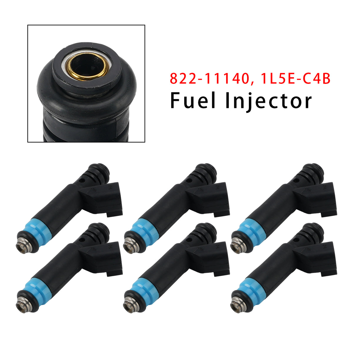 2002-2008 Mazda B3000 3.0L V6 6Pcs Fuel Injector 822-11140 1L5E-C4B Generic