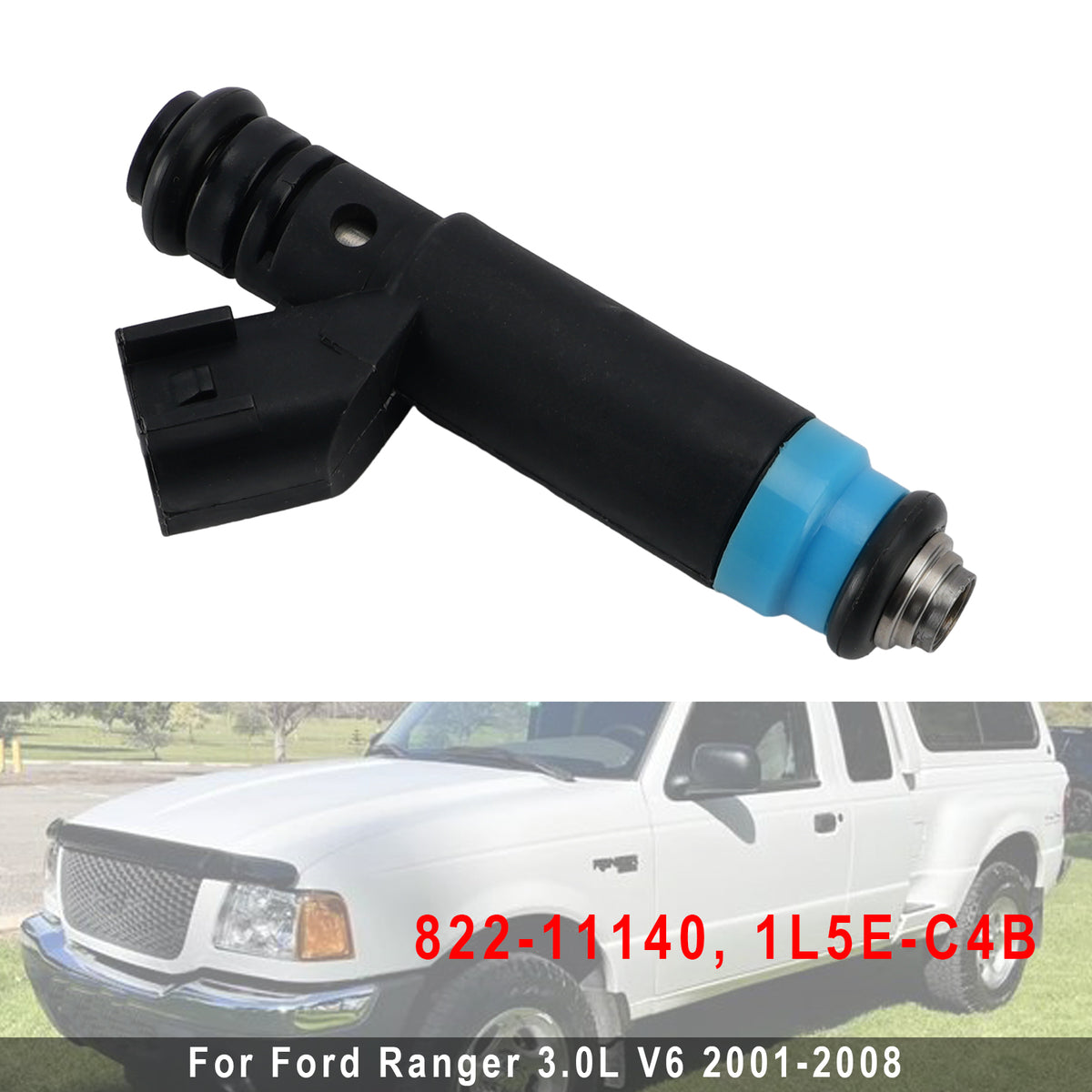 2002-2008 Mazda B3000 3.0L V6 1Pcs Fuel Injector 822-11140 1L5E-C4B Generic