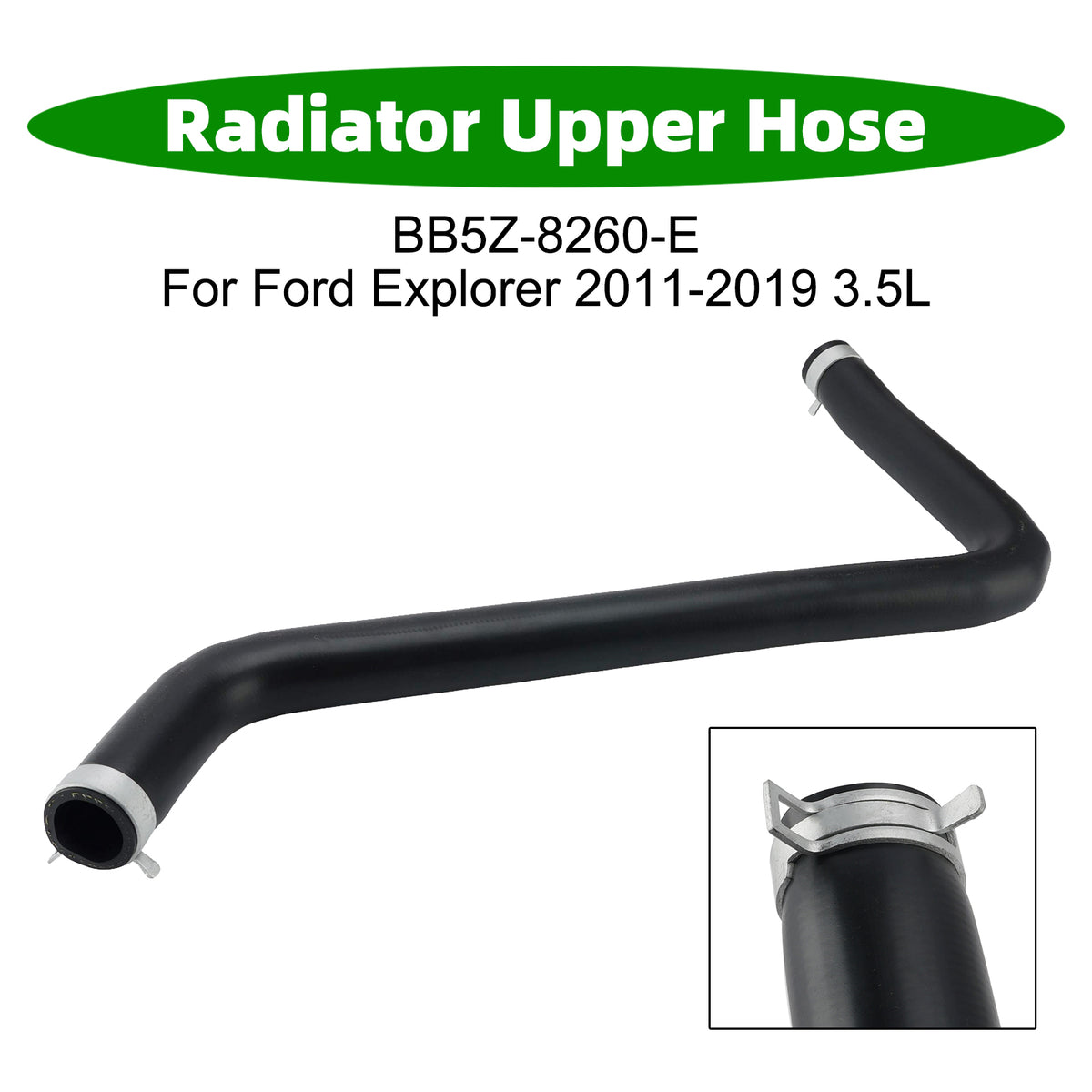 2011-2019 Ford Explorer 3.5L V6 Radiator Upper Hose bb5z8260a km5214 Generic