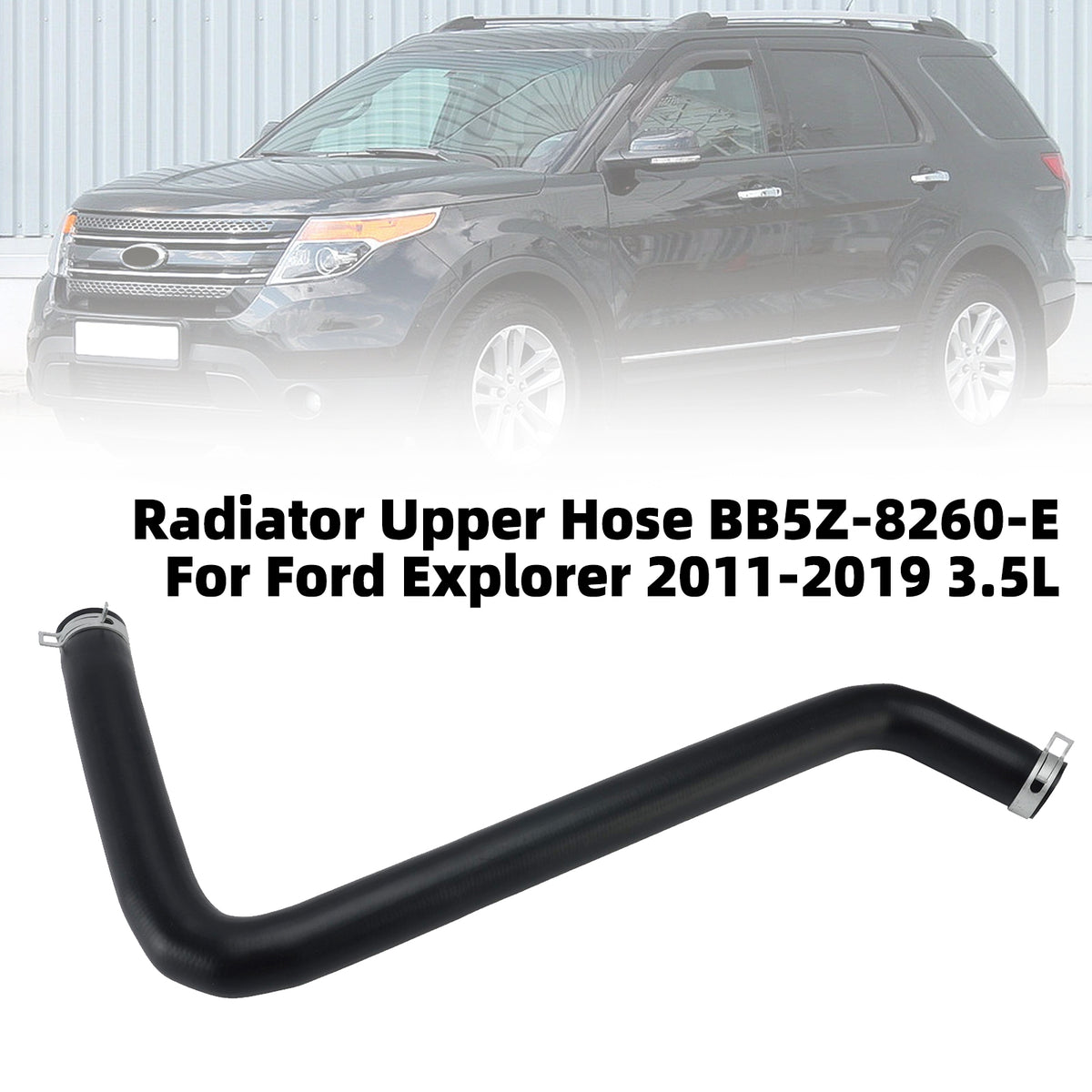 2013-2019 Ford Police Interceptor Utility 3.7L V6 Radiator Upper Hose bb5z8260a km5214 Generic
