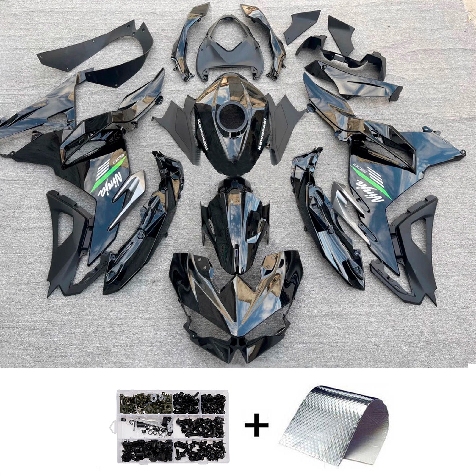 Kit carena iniezione Carrozzeria ABS adatto per Kawasaki Ninja 500 2024-2025