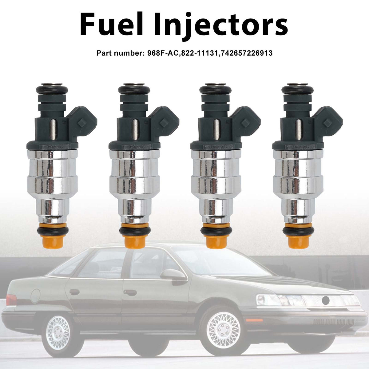 Ford and Mercury vehicles with a 2.0L 4PC Fuel Injectors 968F-AC 742657226913 Generic