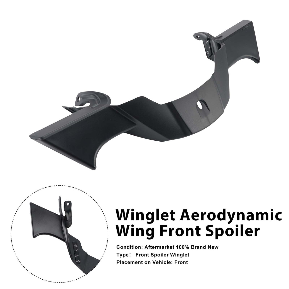 2025-2026 Yamaha MT-07 Winglet Aerodynamic Wing Front Spoiler Generic