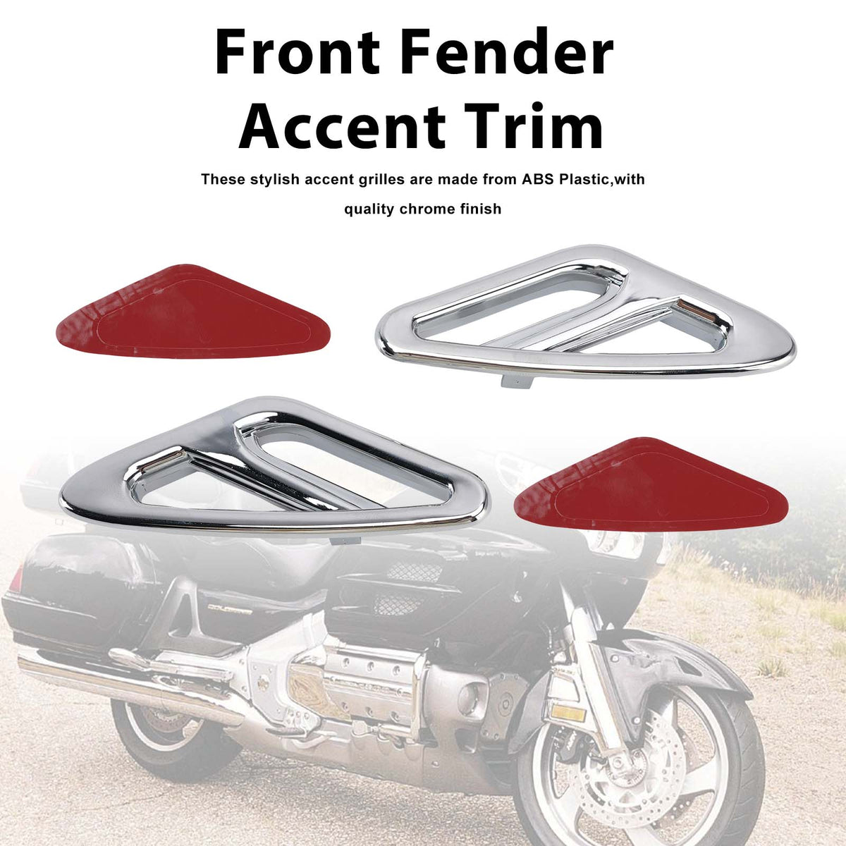 2001-2017 Honda GL1800 Goldwing Front Fender Accent Trim Generic