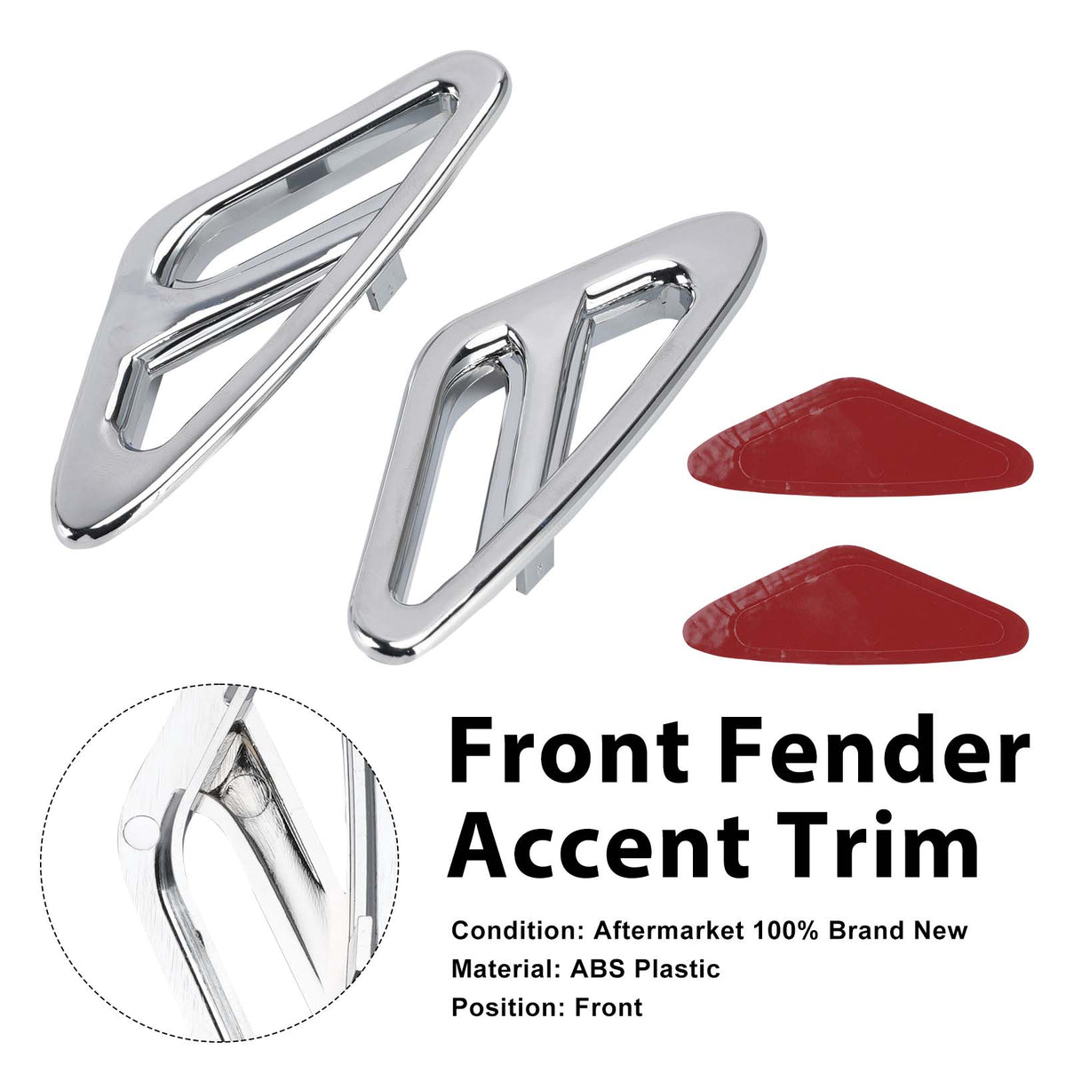 2001-2017 Honda GL1800 Goldwing Front Fender Accent Trim Generic