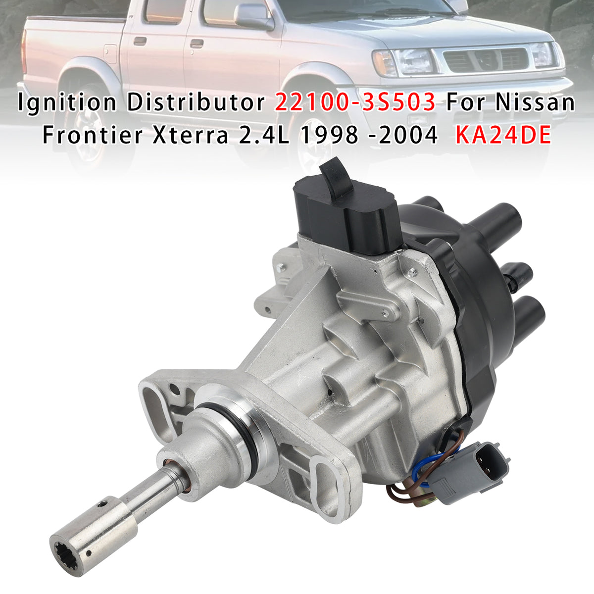 1998-2004 Nissan Frontier Xterra 2.4L KA24DE Ignition Distributor 221003S502 DST58421 Generic