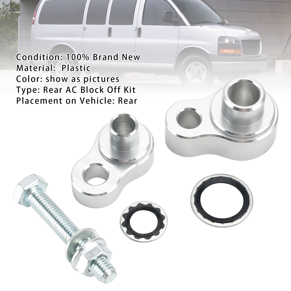 2003-2021 Express and Savana Vans Rear AC Block Off Kit Generic