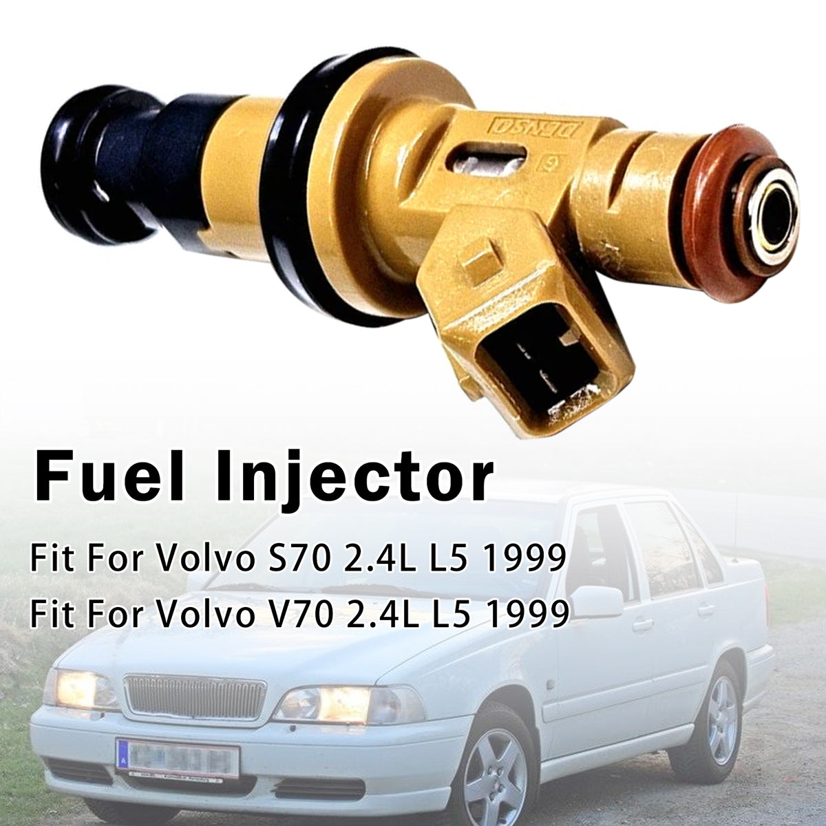 1999 Volvo S70 2.4L L5 1Pcs Fuel Injector 9125821 852-12180 Generic
