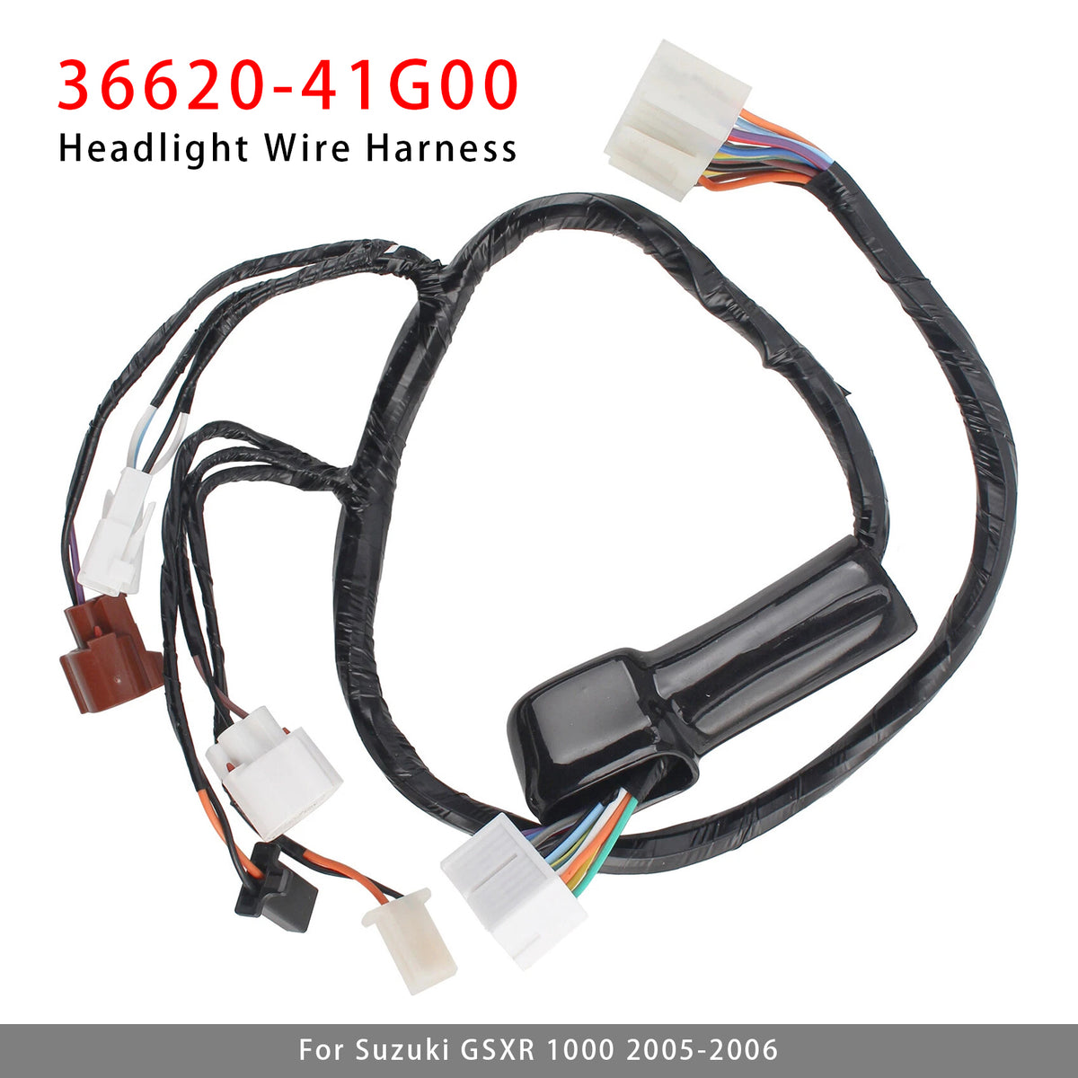 2005-2006 Suzuki GSXR 1000 Headlight Wiring Harness Cable Assembly 36620-41G00 Generic