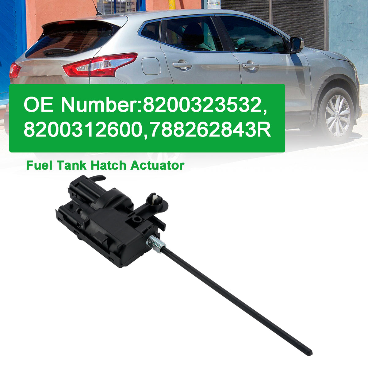 2010-2014 Nissan Qashqai +2 I J10, JJ10E, NJ10 2.0 Traction intégrale 1997 ccm, 103 KW, 140 PS Fuel Tank Hatch Actuator 8200323532 8200312600 Generic