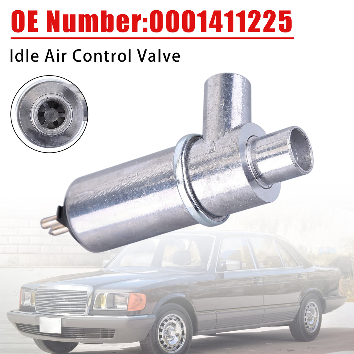 1984-1985 Mercedes-Benz 500SEC W126 V8 5.0L Air Idle Control Valve 0001411225 Generic