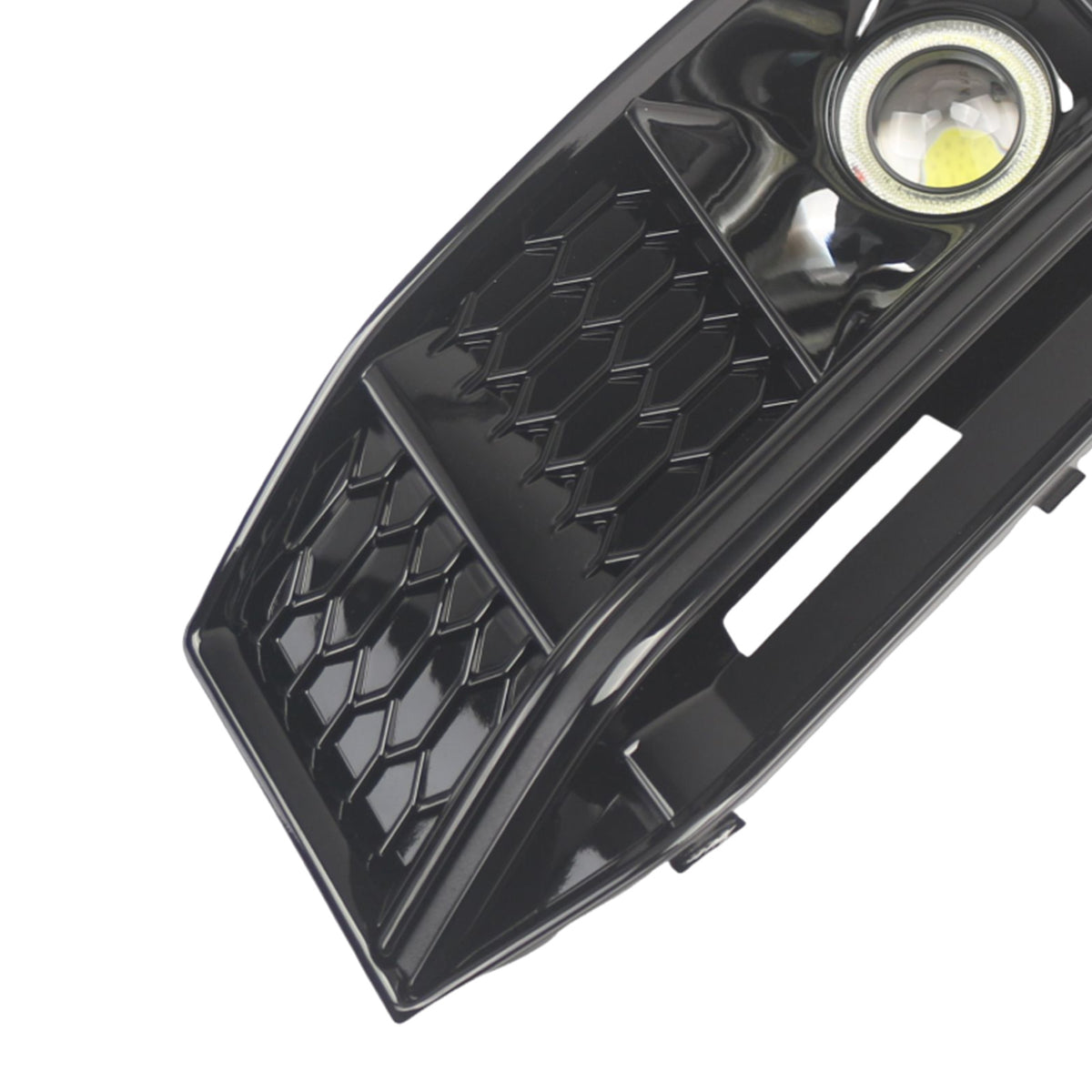 2016-2019 AUDI A4 B9 S-line S4 (8W) 2PCS Black Front Bumper Foglight Grille Grill 8W0807682K 8W0807681G Generic