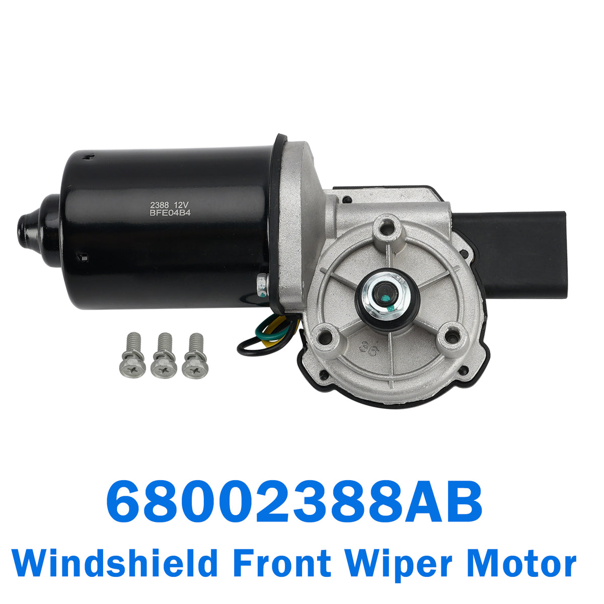 2007-2018 Jeep Wrangler JK Windshield Front Wiper Motor 68002388AB 68002388AA Generic