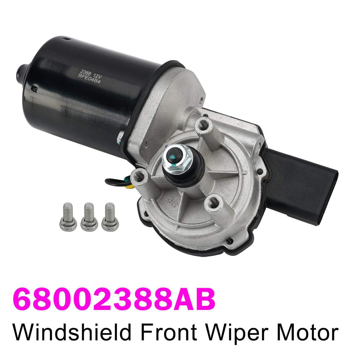 2007-2018 Jeep Wrangler JK Windshield Front Wiper Motor 68002388AB 68002388AA Generic