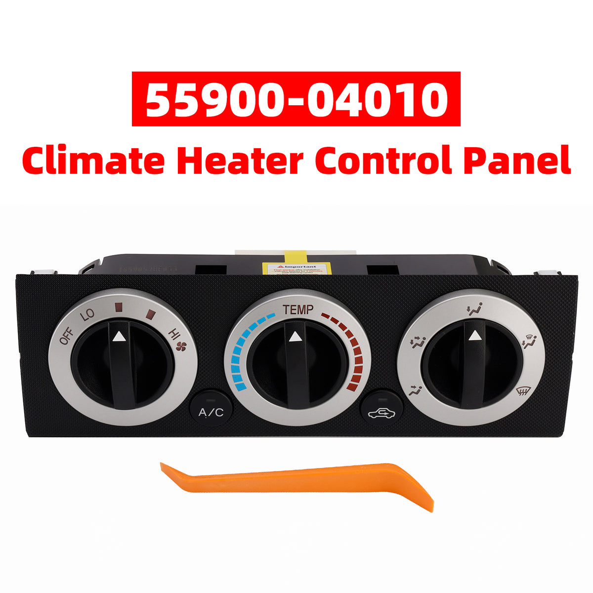2005-2011 Toyota Tacoma (2.7L 2TR-FE/4.0L 1GR-FE) Climate Heater Control Panel 55900-04010 Generic