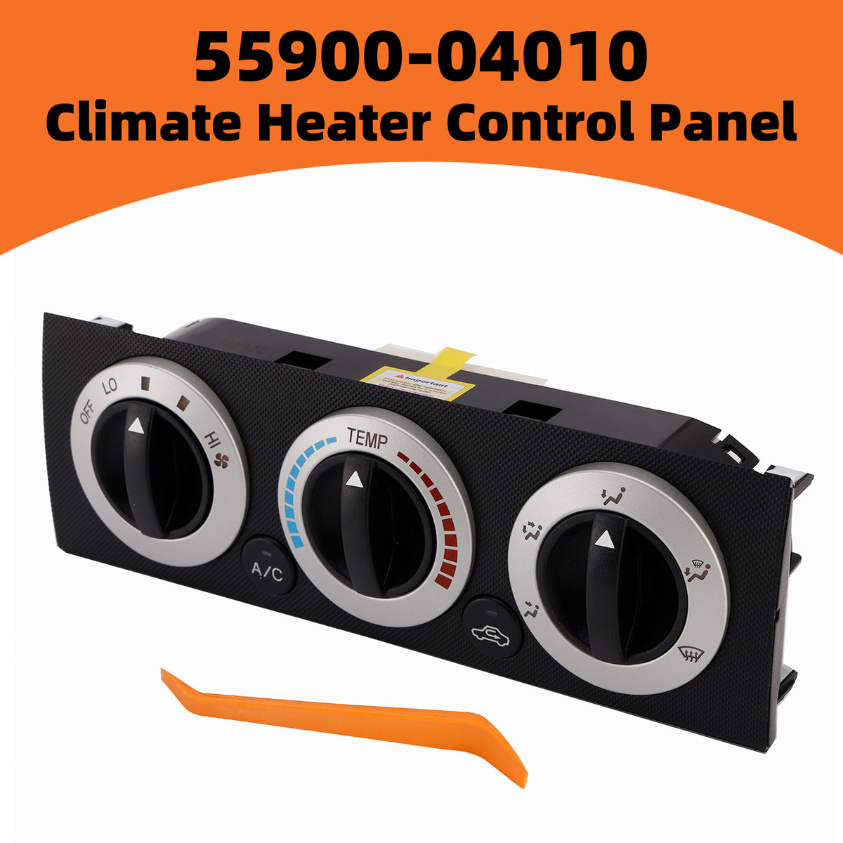 2005-2011 Toyota Tacoma (2.7L 2TR-FE/4.0L 1GR-FE) Climate Heater Control Panel 55900-04010 Generic