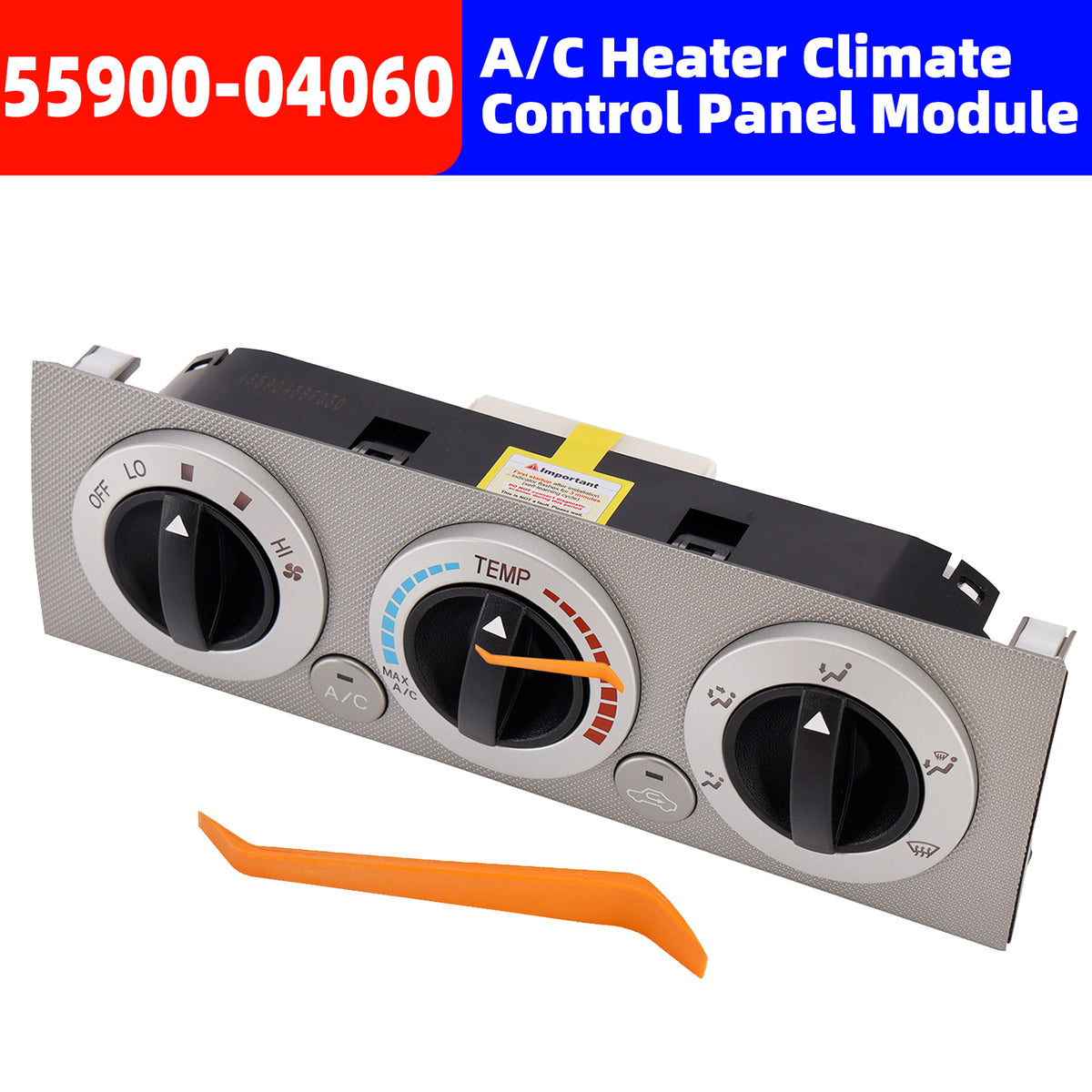 2009-2011 Toyota Tacoma 2.7L I4/4.0L V6 A C Heater Climate Control Panel Module 55900-04060 Generic