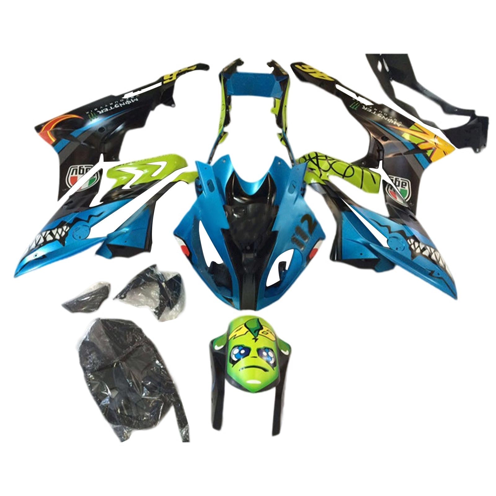 2017-2018 BMW S1000RR Kit de carénage Kit de carrosserie en plastique